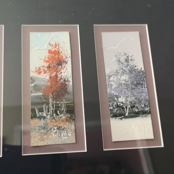 Lovely Four Miniature Original Oil Painting by Listed Quebec Artist Serge Paque - Picture 3 of 6